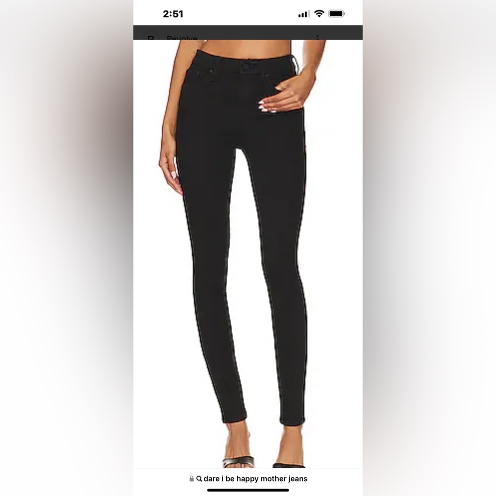 MOTHER High waisted Looker Dare I Be Happy